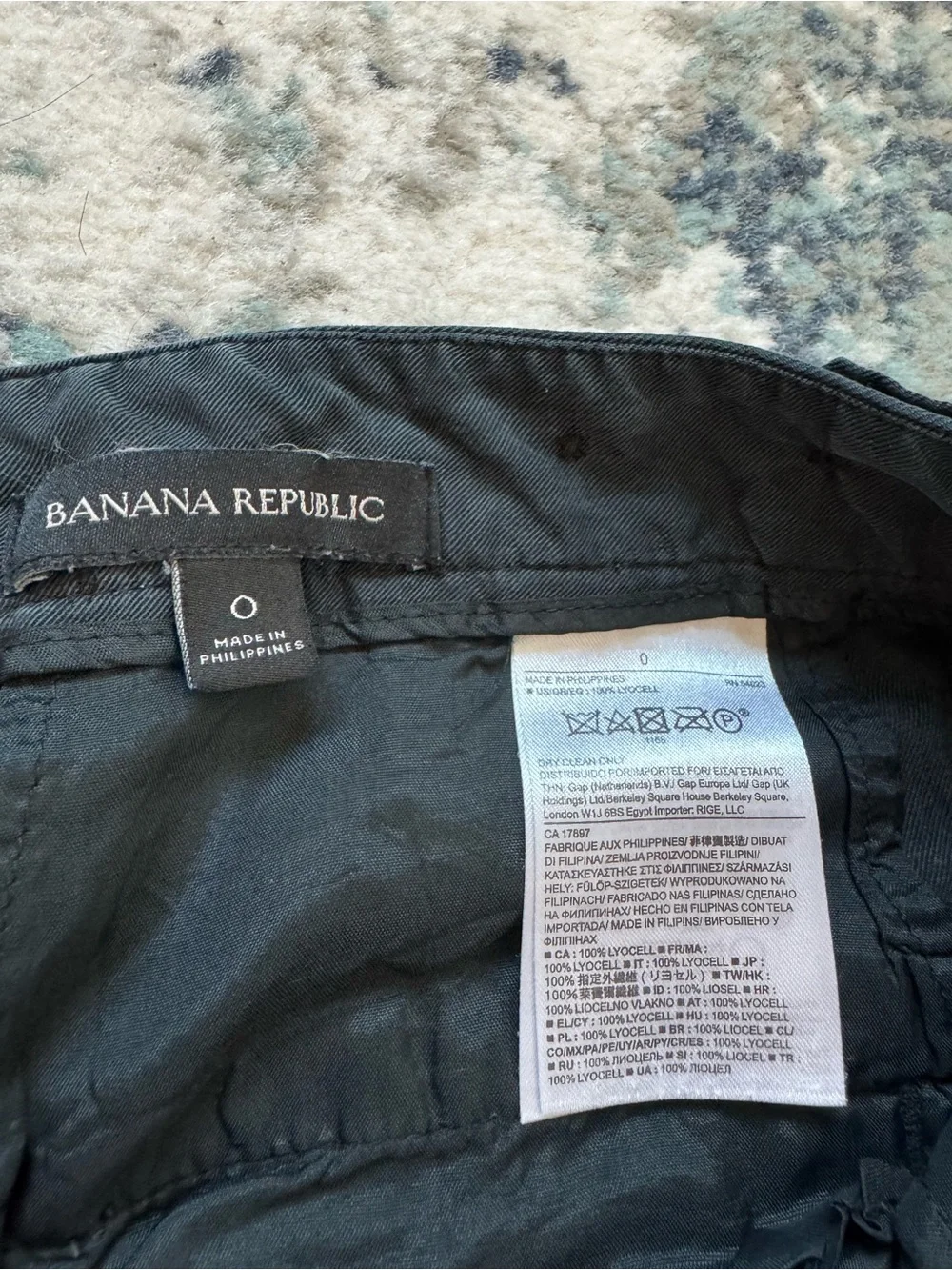 Banana Republic Black Grey Cargo Pants Size 0 Gorpcore Streetwear Utility Work